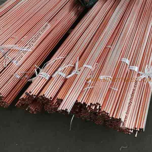 Tubos de acero de doble pared soldados con cobre 12,7x1